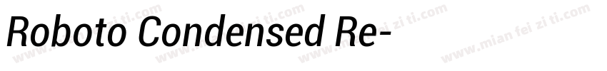 Roboto Condensed Re字体转换